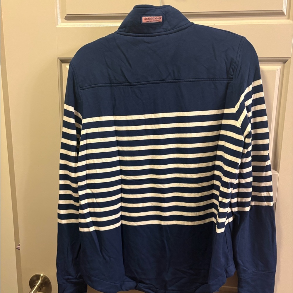 Vineyard Vines Blue Quarter-Zip Pullover - Picture 5 of 5